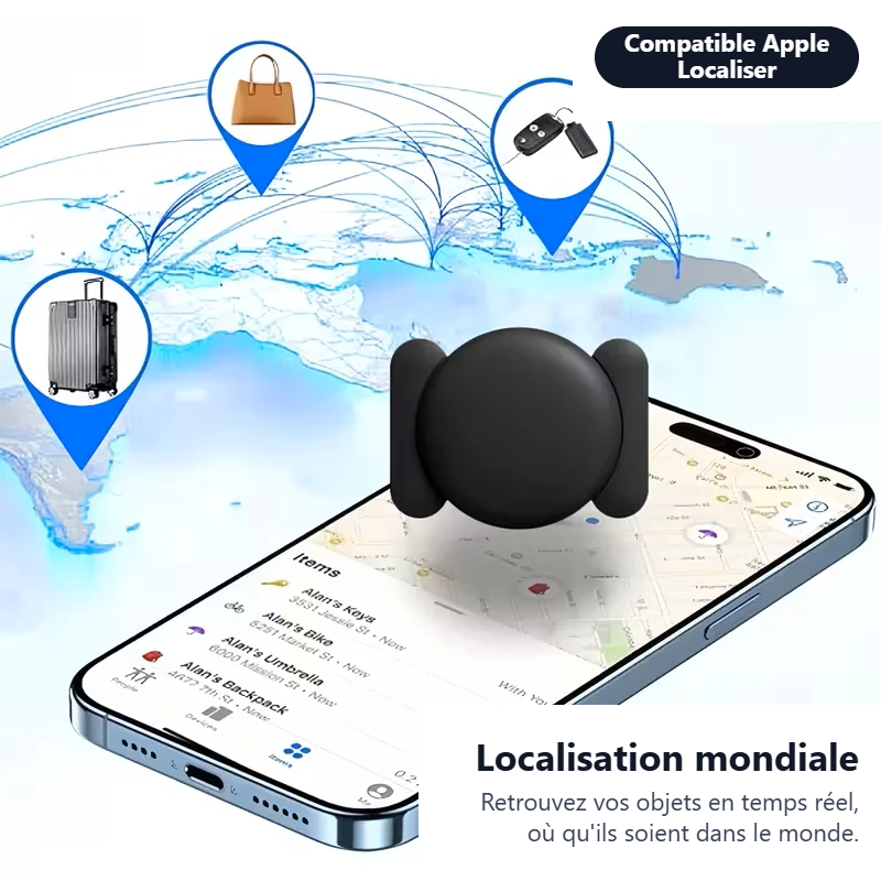 Localisation d’un objet avec TrackX dans l’application Apple Localiser
